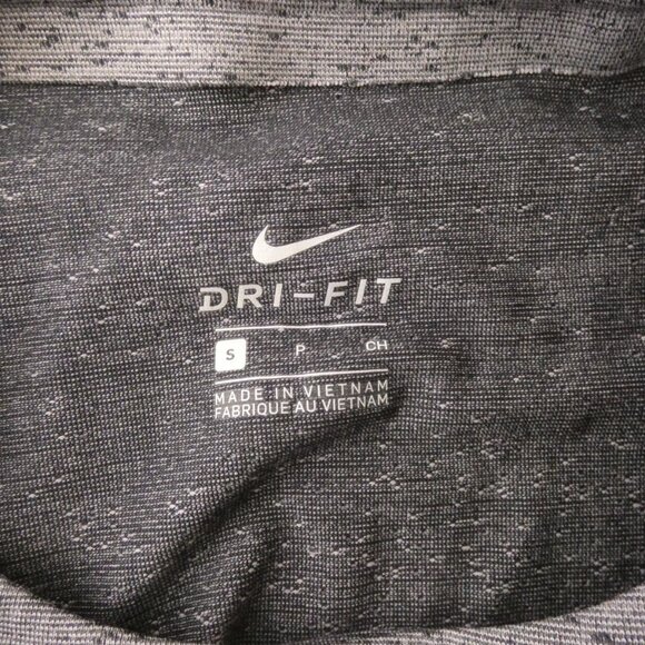 Nike Women's S Dri-Fit Long Sleeve Pullover Top Ombre Grey Stretch - Picture 5 of 6